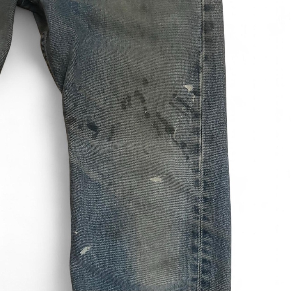 💚 Vintage Levi’s 501xx Blue Distressed Jeans (W32 L33) (27) - Picture 5 of 11